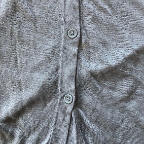 Uniqlo Spring Sheer Long Cardigan in Light Grey Size S - Picture 12 of 12